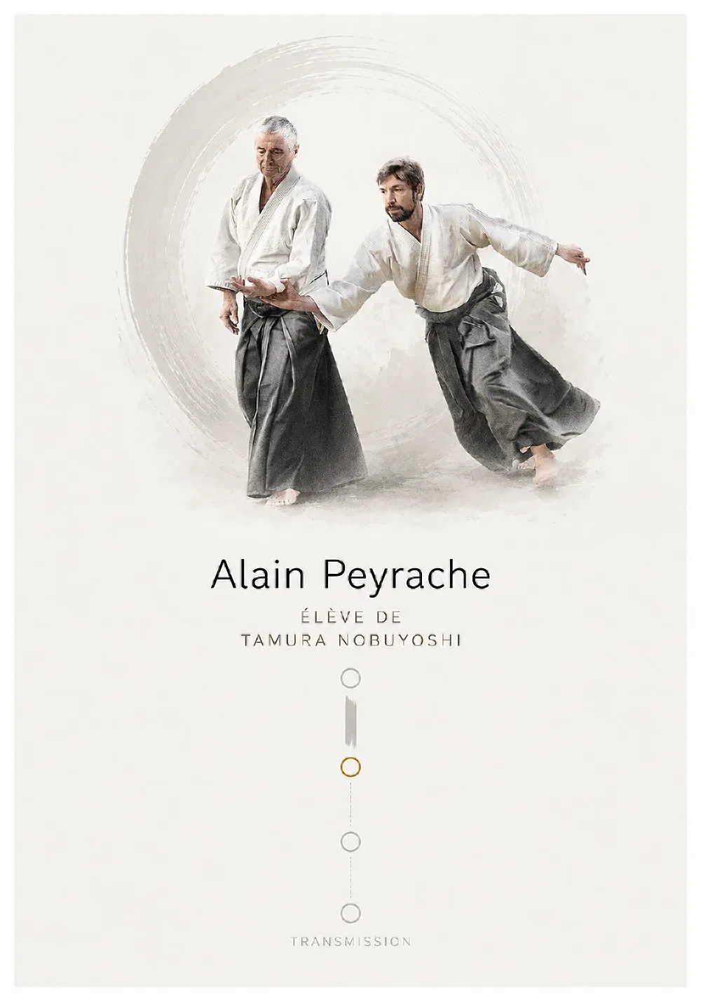 Alain Peyrache, élève de Nobuyoshi Tamura, en démonstration d'aïkido traditionnel.